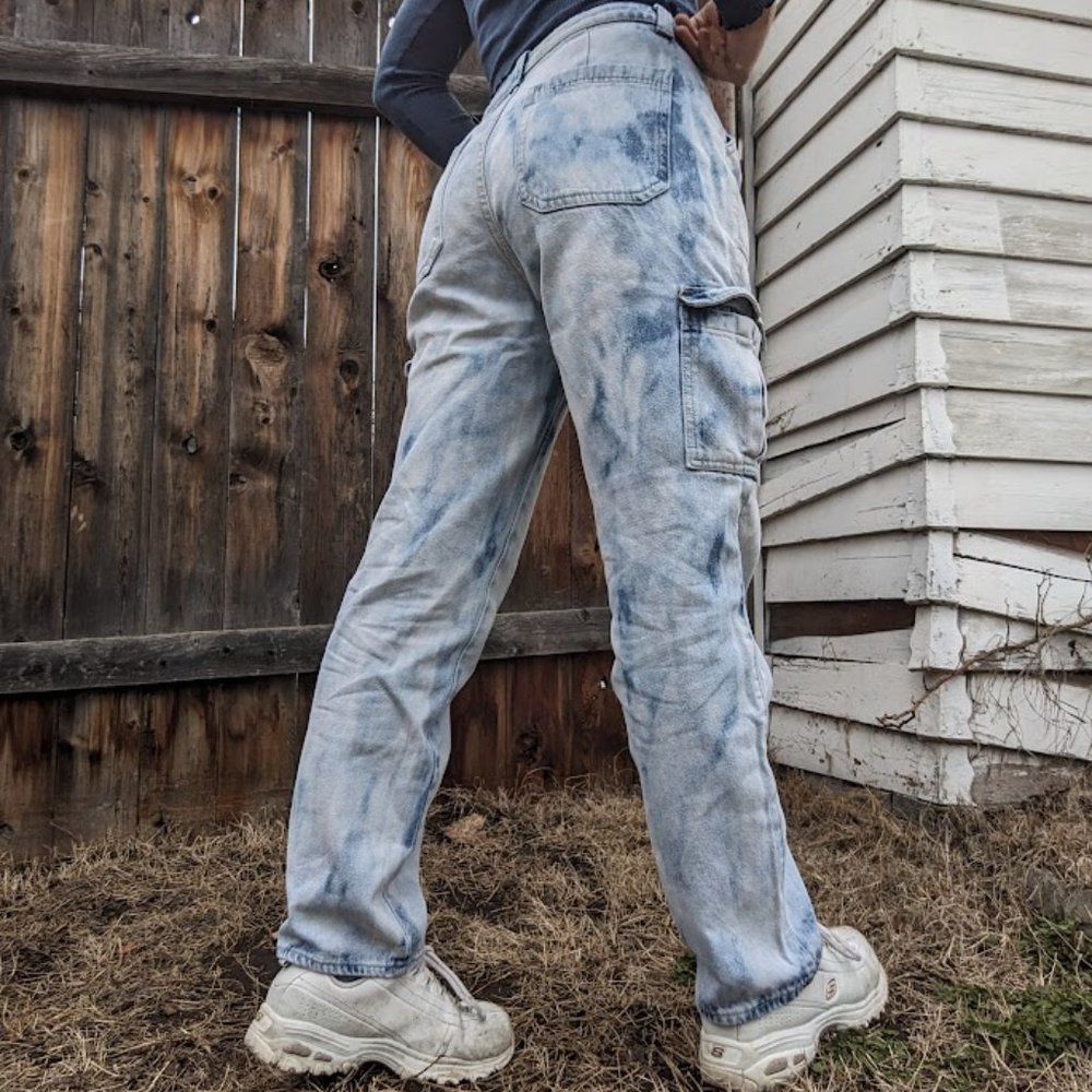 Tie-Dye Cargo Jeans